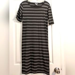 LuLaRoe black and gray dress size small